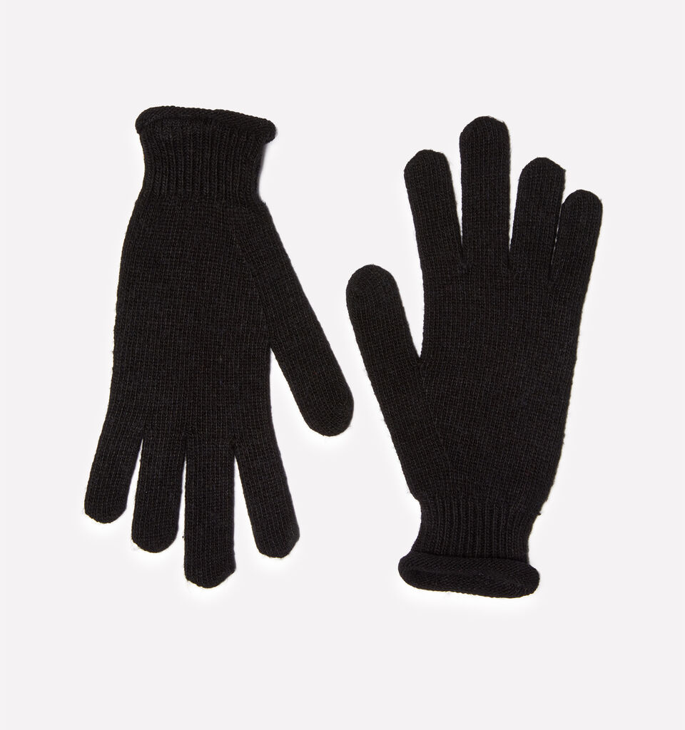 Gants en mélange de cachemire noir - null - Noir | Sisley image number 1